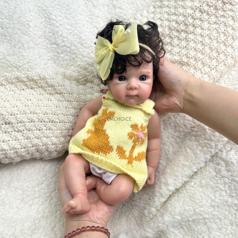 Mini 12Inch Open Eyes Bettie w - Reborn Baby Doll Silicone Realistic 评论和价格