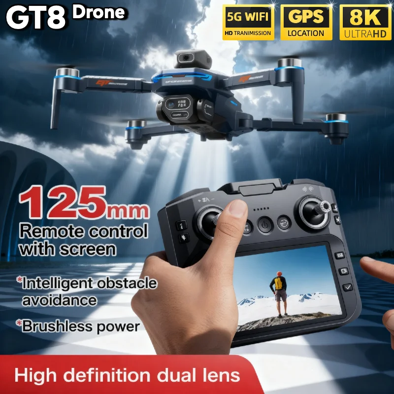HOT For LSRC GT8 Drone 4K Prof - Fpv Brushless Rc Drone 4K 评论和价格