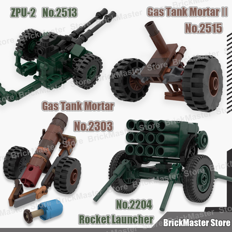 MOC Military War Scene Gas Tan - Lego Compatible Military Tank 评论和价格