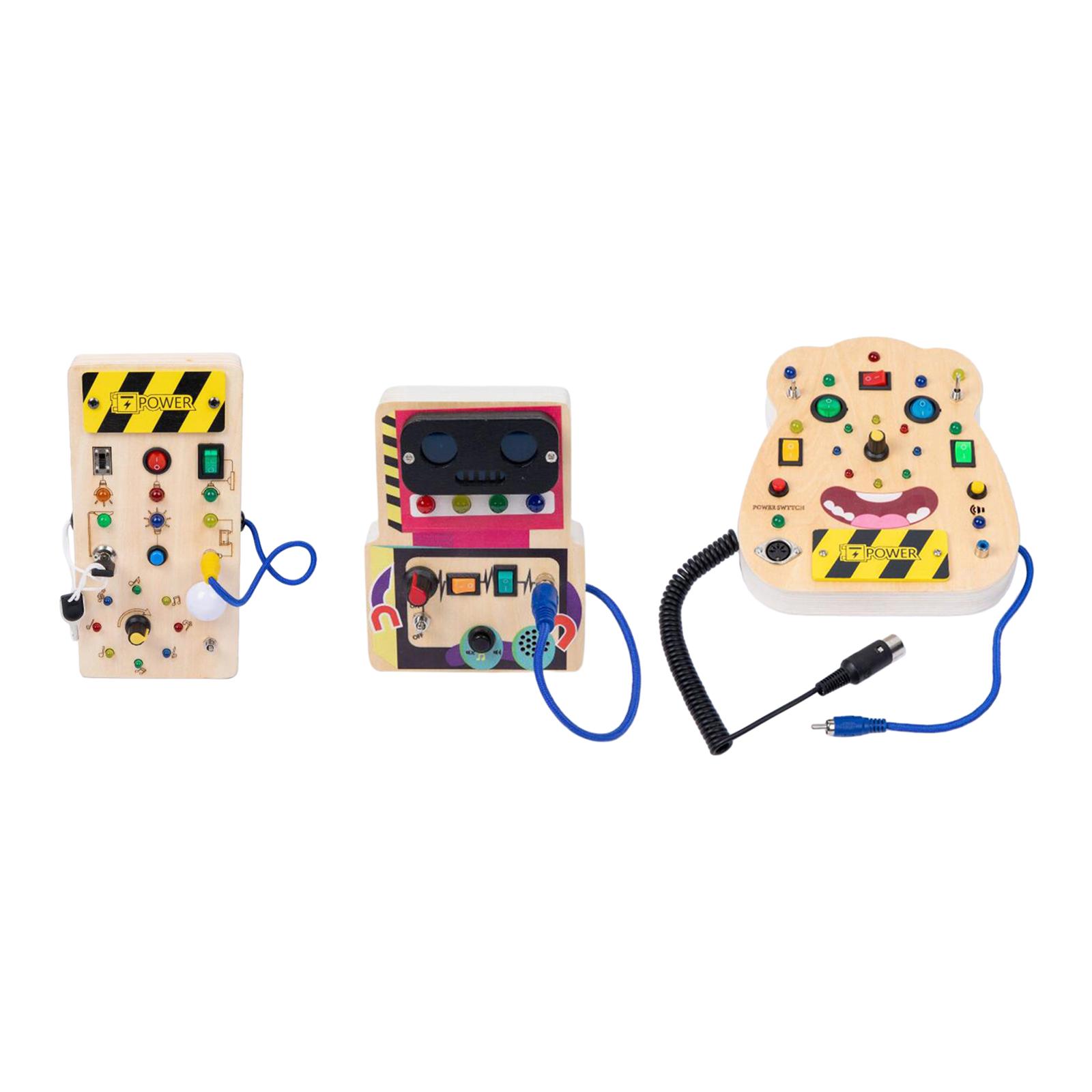LED Wooden Sensory Board Toddl - Montessori Wooden Busy Board Toddler 评论和价格
