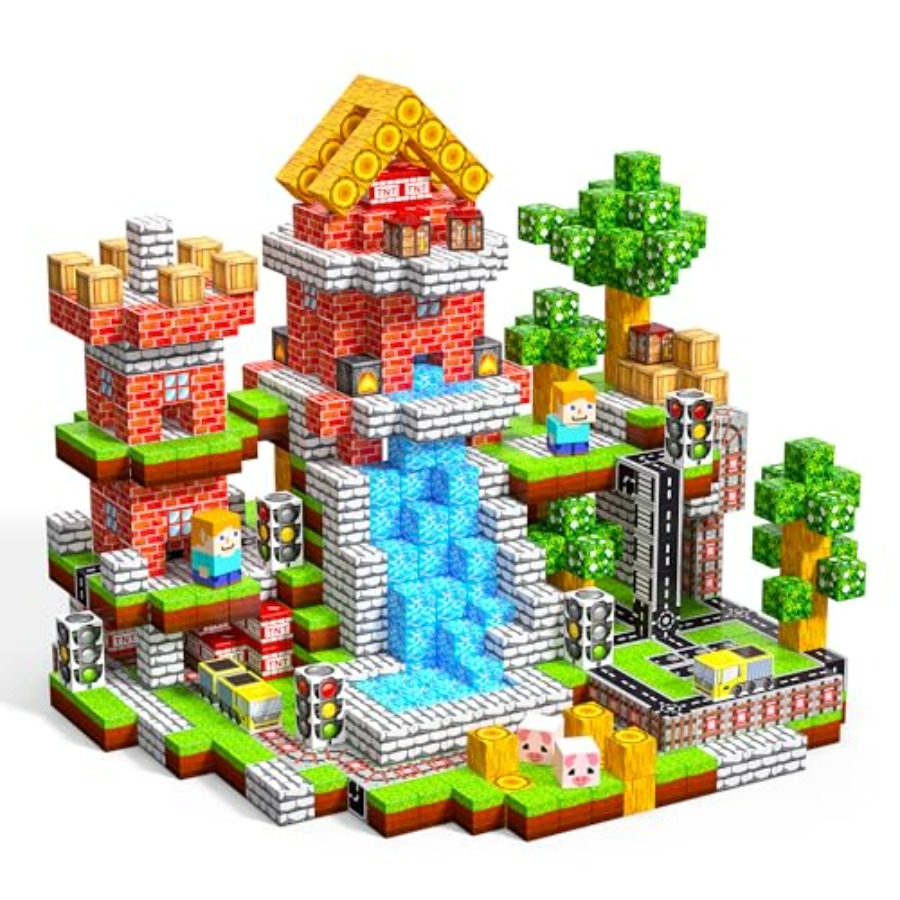 100PCS Magnetic Blocks, 0.8 in - Magnetic Building Tiles Set 100Pcs 评论和价格