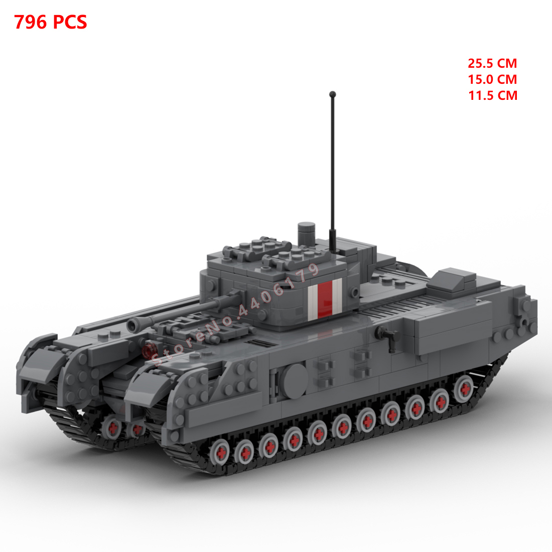 hot military WWII UK Army Chur - Lego Compatible Military Tank 评论和价格